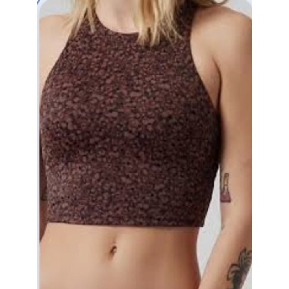 Athleta Conscious Crop Bikini Top Women Medium A-C